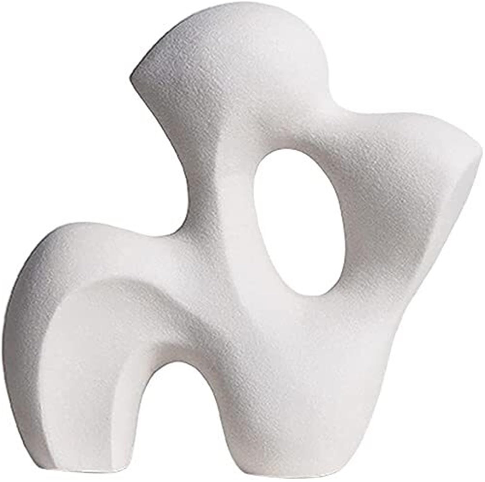 Yofab Zabawne akcesoria biurkowe abstrakcyjna nieregularna statuetka ceramiczna figurka dekoracyjna sztuka ozdoba biurko stół do domu sypialni salonu ogrodu biura vintage wystrój