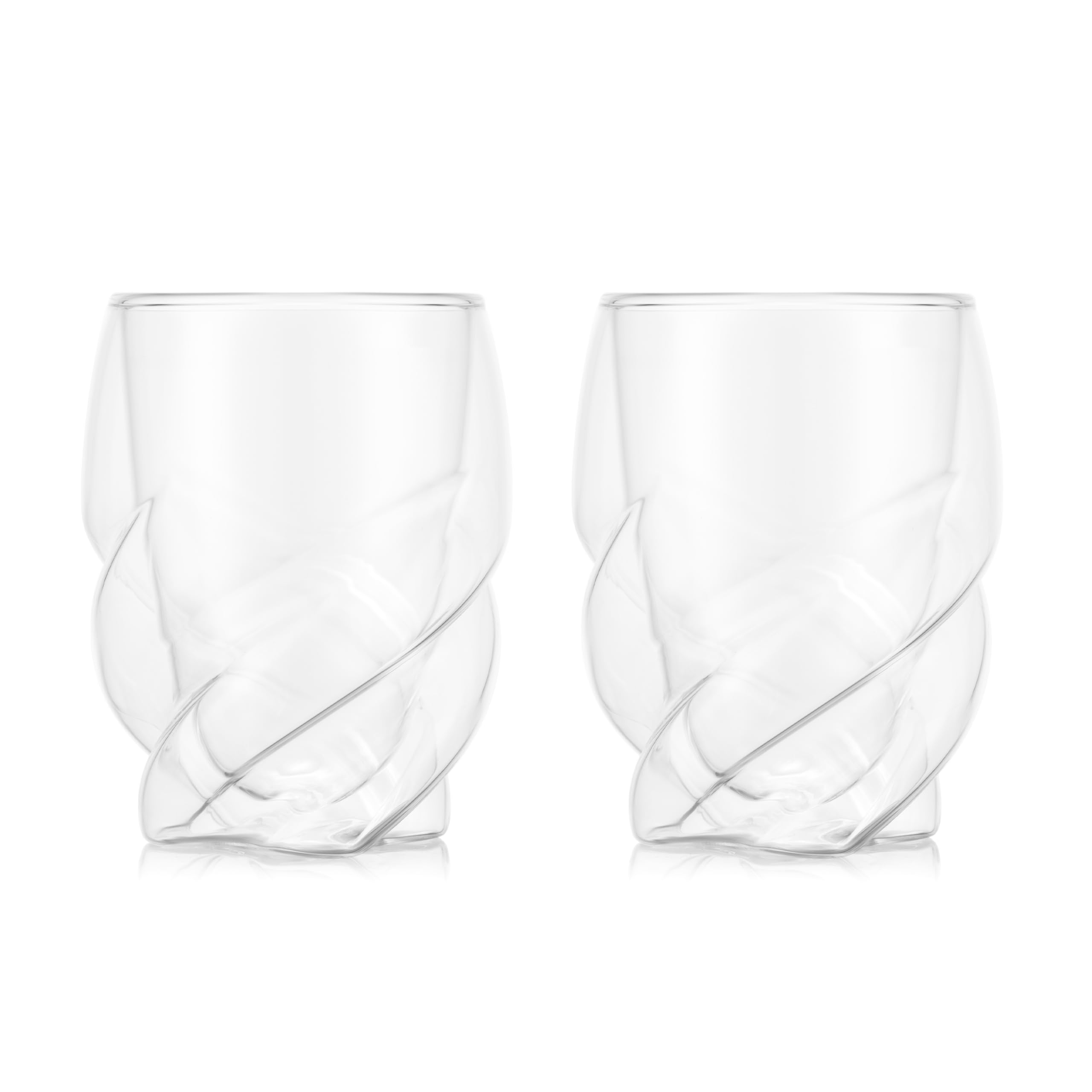 Bodum Double Walled Glasses pack of 6 PAVINA PARIS - 270ml Cups - Dishwasher Safe Thermal Cup - Mouth-blown Borosilicate Glass