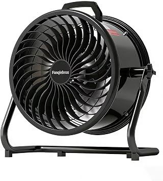 16 Inch High Velocity Industrial Floor Fan, 3000 CFM Heavy Duty Metal Shop Fan, 3 Speeds, 360 Tilt & Wall Mountable, Portable Air Circulator for Garage Workshop Warehouse Gym - UL Listed