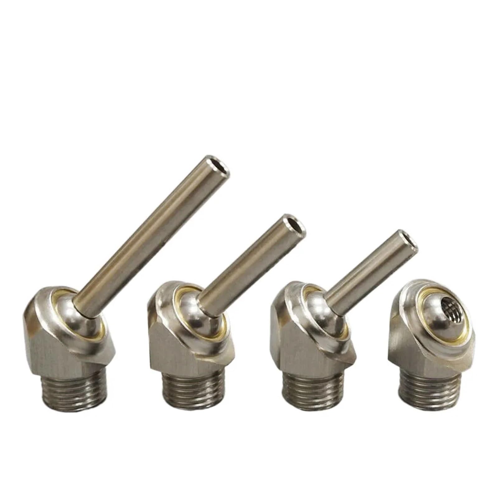 Geneigte Hochdruckkühldüse M5/M6/M8/M10/M12/M14/M16 Edelstahl SS304 CNC Drehmaschine Werkzeug Turm Spray wasser Kühlung Einstellbare Hochdruck Kühlmittel Düse(L20mm,OD 6MM ID 4MM_M10X1.5)