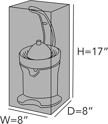 Vista 28 de Covermates Keepsakes - Funda para exprimidor, protección contra el polvo, resistente a las manchas, lavable, funda para electrodomésticos, bronce