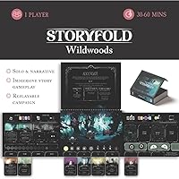 Vista 2 de Storyfold Wildwoods - Juego de mesa de aventura narrativa en solitario Juego de libro de cuentos inmersivo, mecánico único de cartas de río