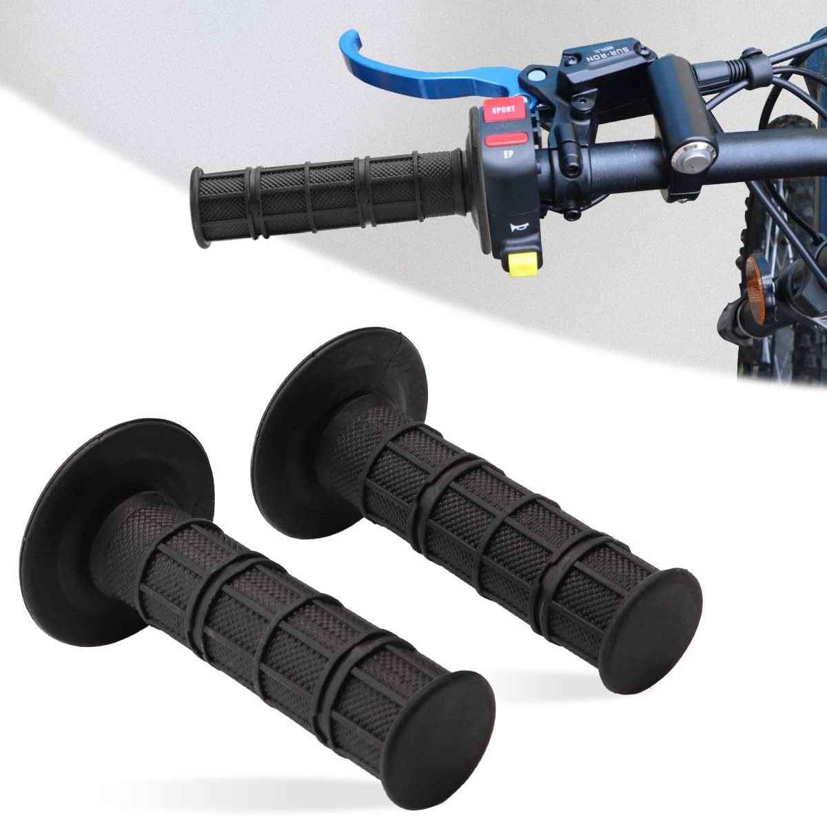 Throttle Grips, Motorcycle Gas Throttle Handlebar for Sur Ron Light Bee X and S Segway x160 x260, Non-Slip Foldable Electric Motorbike Gips for Sur Ron Parts