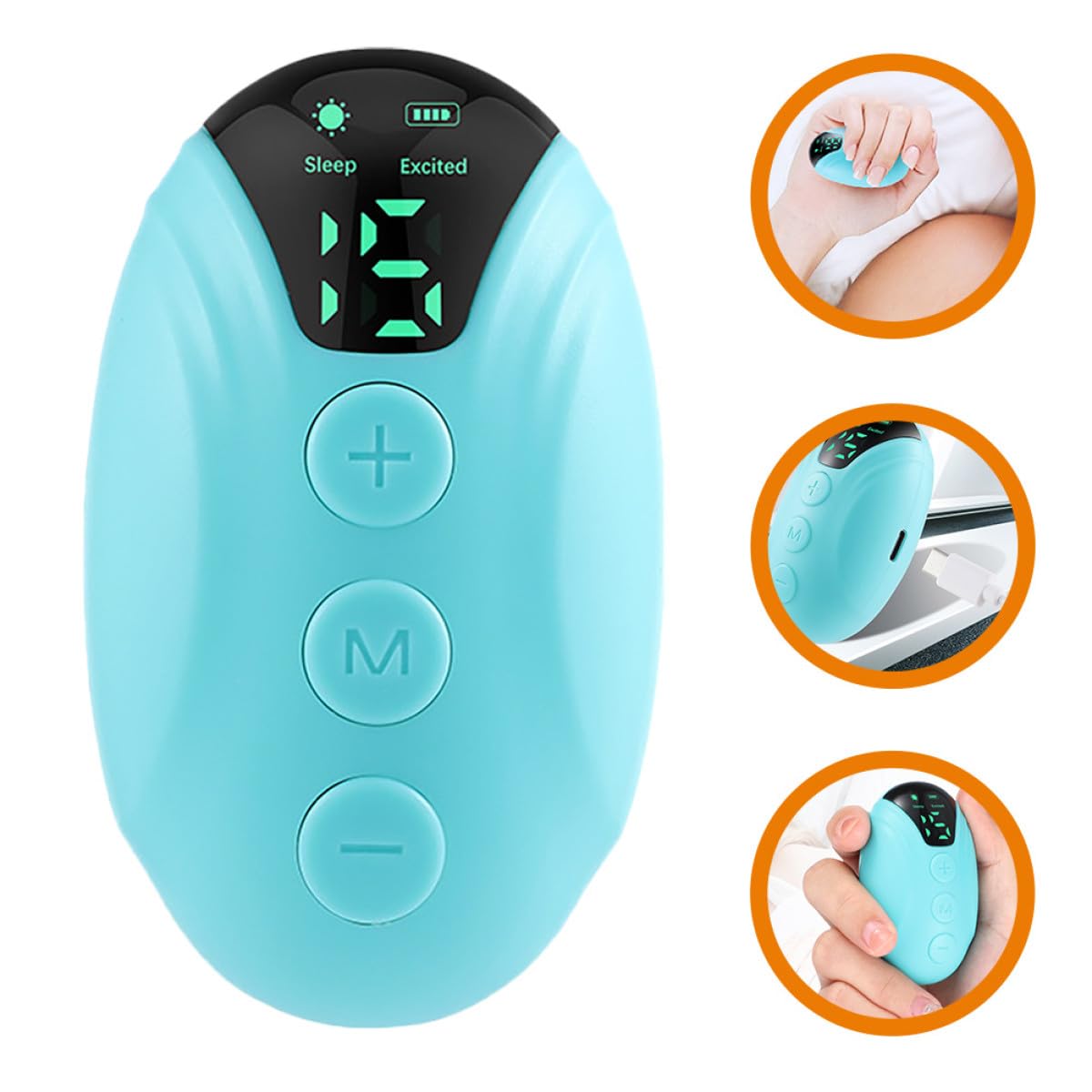 Instrumento Práctico para Dormir Microcorriente Portátil Pequeño, 1, Dispositivo Eléctrico Inteligente para Aliviar el Estrés, Uso Doméstico en Dormitorio, para Relajación