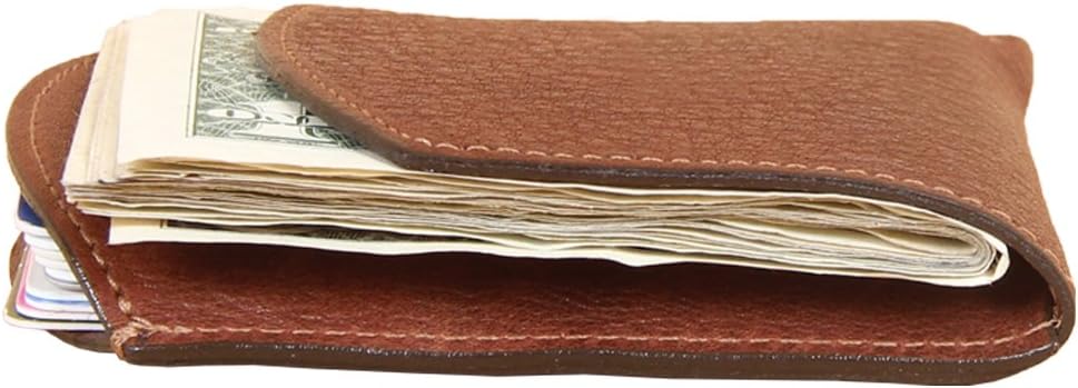 Col. Littleton Genuine Leather Front Pocket Wallet | Made in USA | Brown