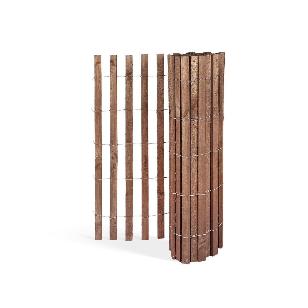 Baumschutz-/ Bissschutzzaun aus Fichte (imprägniert) | Länge 5 Meter | Höhe 120 cm | Lattenabstand ~6 cm