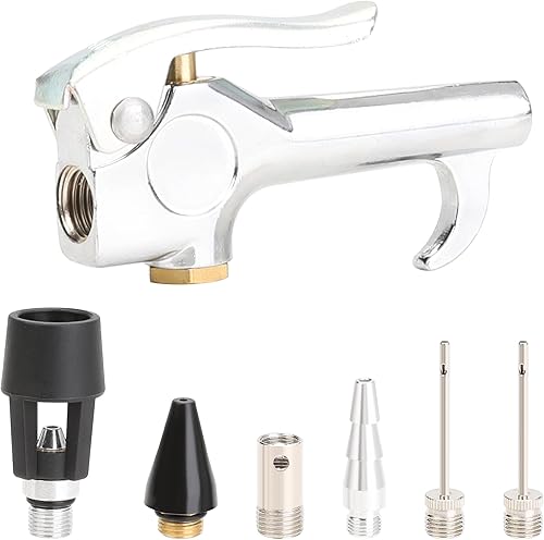Hromee Kit de pistola de soplado de aire con boquillas de aire y manguera de extensión flexible de 12 pulgadas, accesorios para compresor de aire, disponible en Yaxa Peru