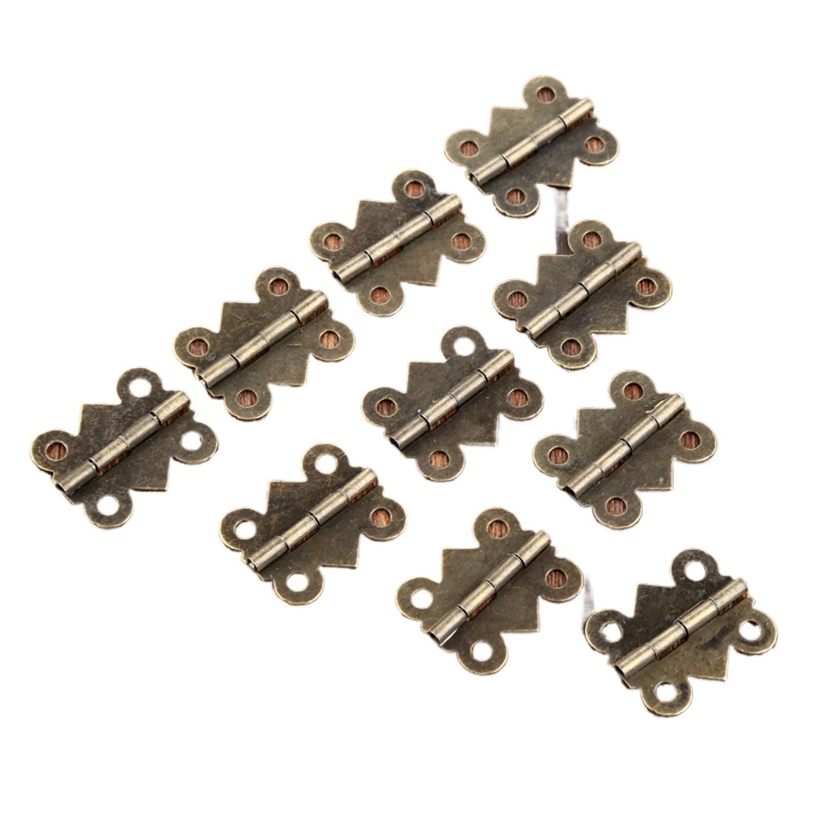 Kdhcvkz One Color 10Pcs Hinges 4 Holes Furniture Cabinet Door Hinges