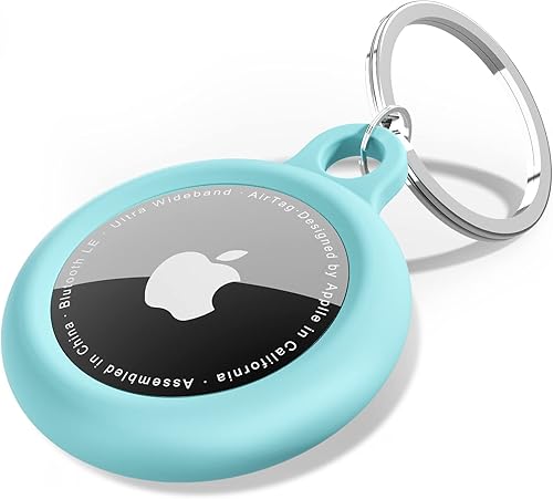 oakxco Llavero de silicona para Airtag, soporte para Airtag con llavero, cubierta de AirTag lindos accesorios para niños, equipaje, collar de perro