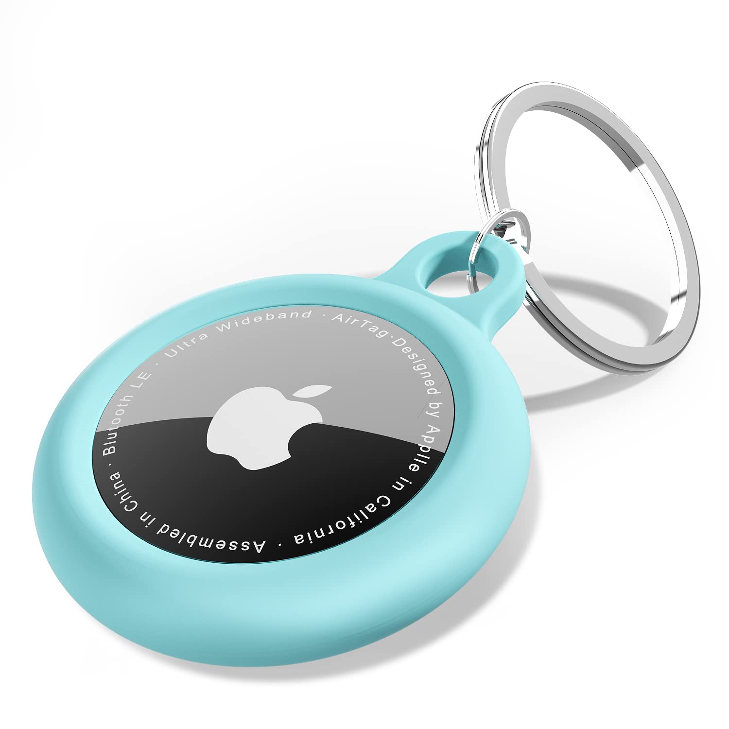 oakxco for Airtag Keychain Silicone, Airtag Holder with Key Ring, Air Tag Cover Cute Accessories for Kids, Luggage, Car Dog Collar, Car, Compatible