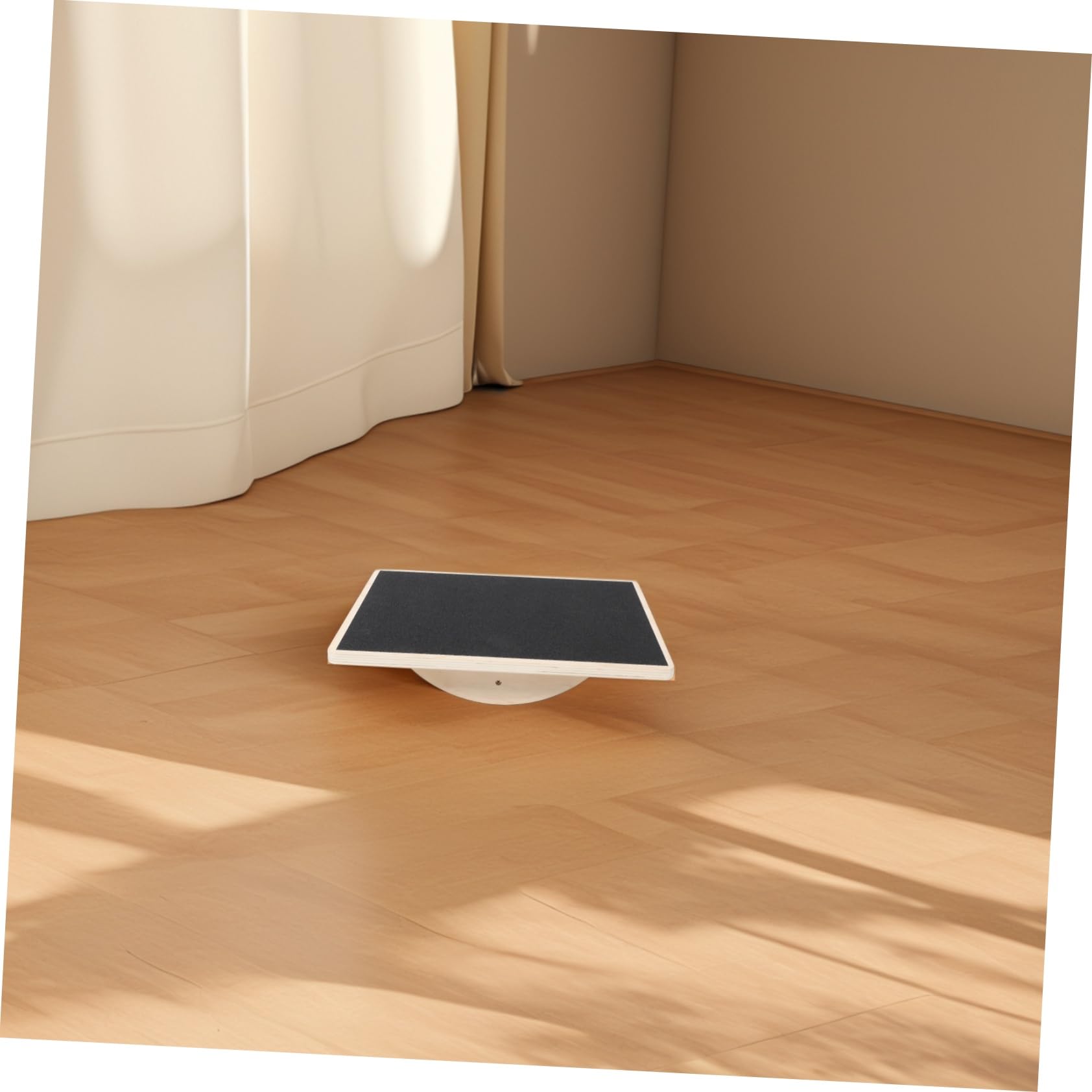 Tavola Equilibrio in Legno Rettangolare per Allenamento Adulti | Stabilità e Coordinazione, Uso Home Gym, Design Antiscivolo per Esercizi Quotidiani