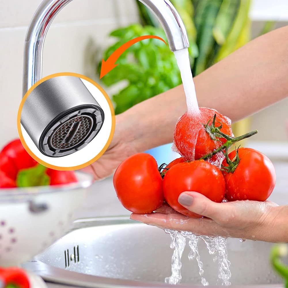 BouGPeng 16 Piezas Aireador Grifo M24 M22 M18 M16 Macho Boquilla Fregadero 24mm 22mm 18mm 16mm Aireadores con Llave Filtro Economizador de Agua para Grifo de Lavabo de Cocina y Baño