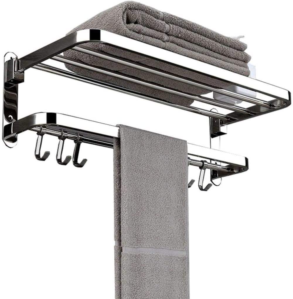 Porte-serviettes mural de 60 cm en finition premium pour une salle de bain chic