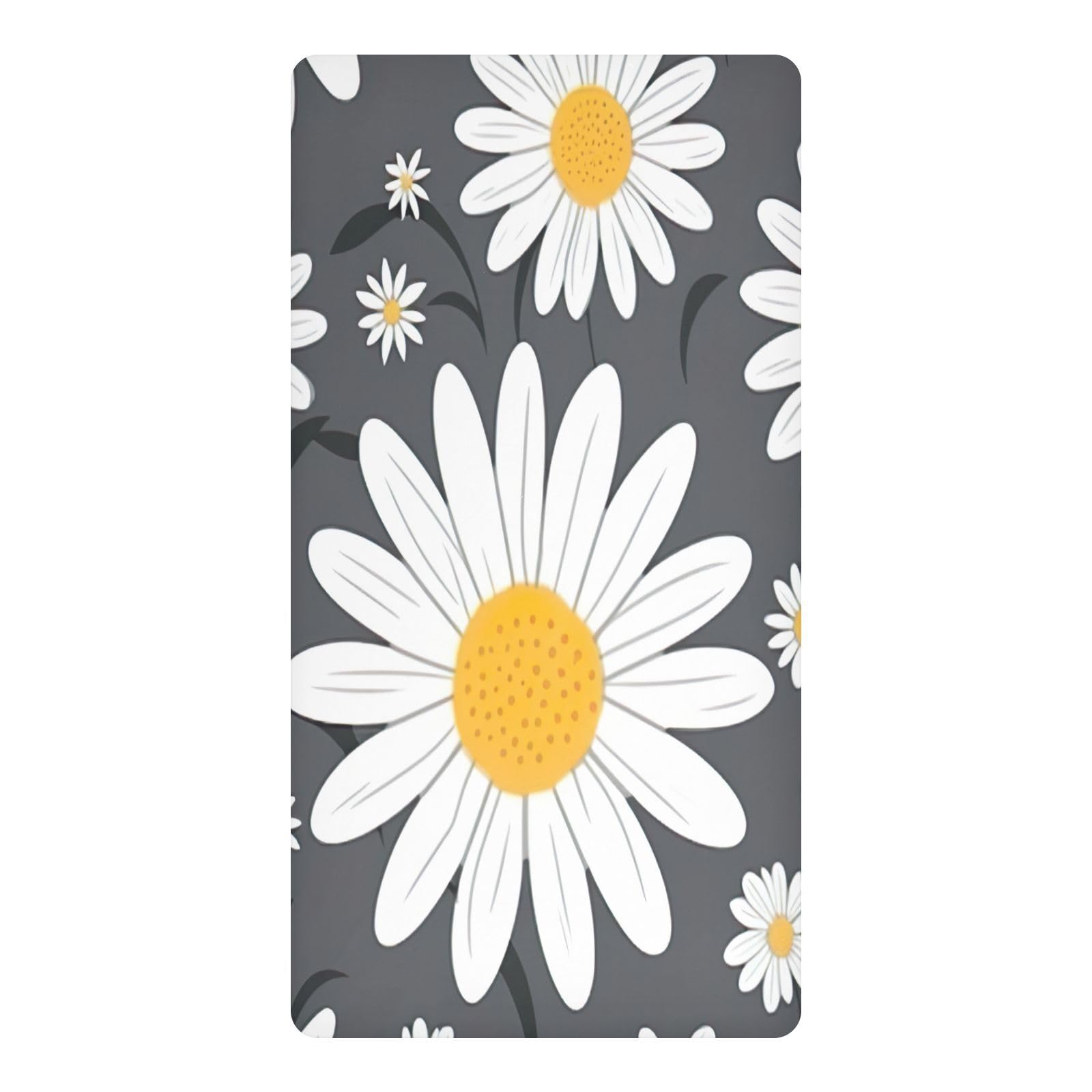 JiangGgen Daisy Baby Crib Sheet Soft Breathable for Standard Crib-M
