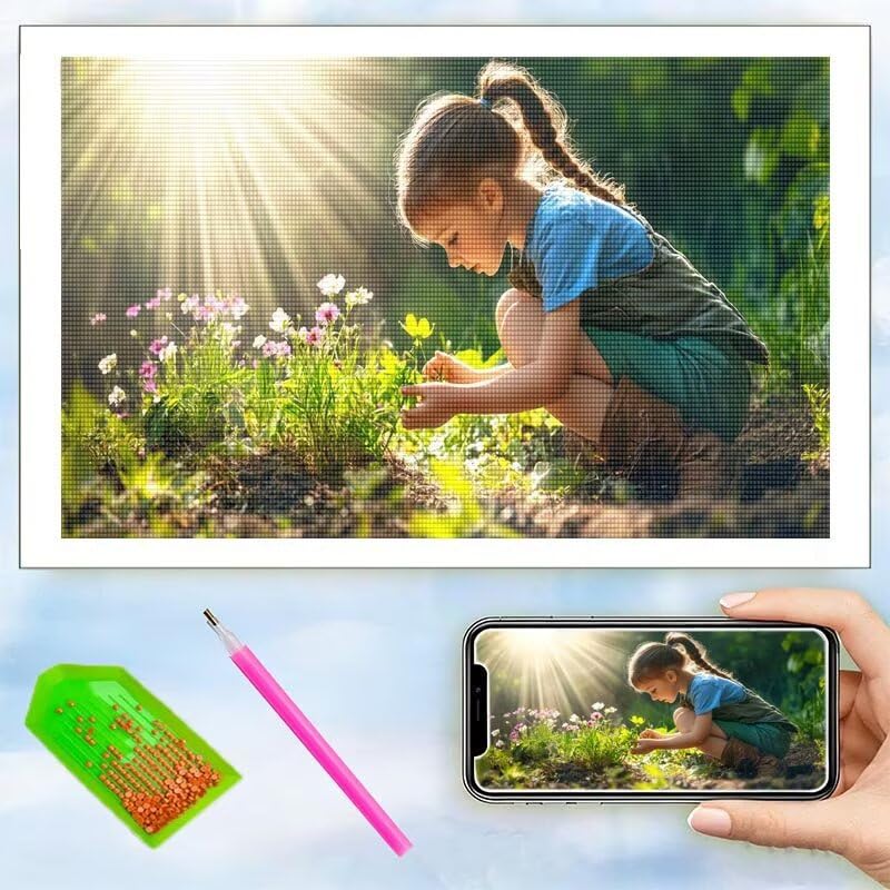 Broderie diamant adulte photo personnalisée pour sublimer votre décor mural