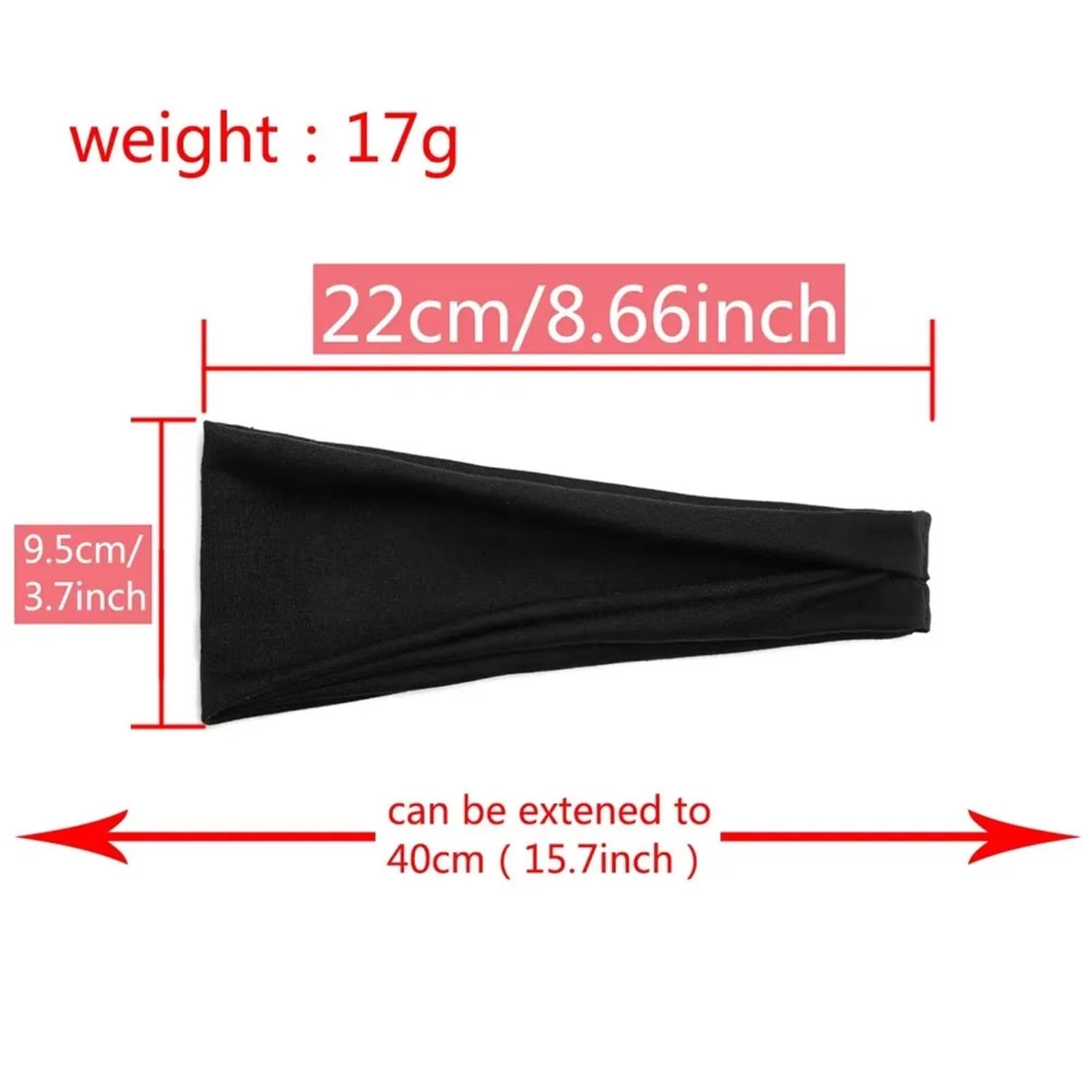 Fasce elastiche classiche antiscivolo for yoga, esercizi, traspiranti, accessori estivi for capelli, for uomo e donna Per Sport,Yoga