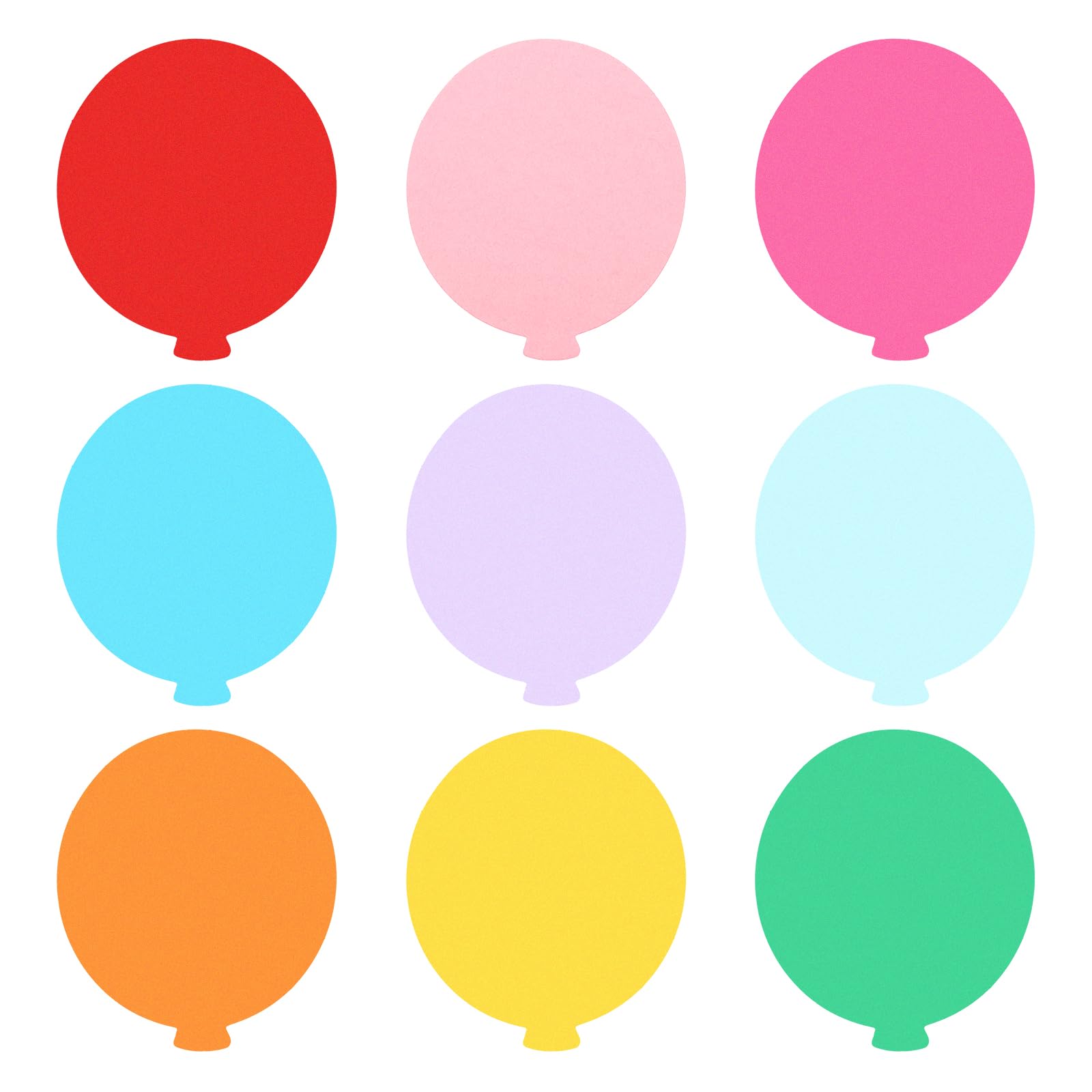 PATIKIL Carta Ritagliata per Lavagne 54pz Palloncino Decorazioni Multicolore