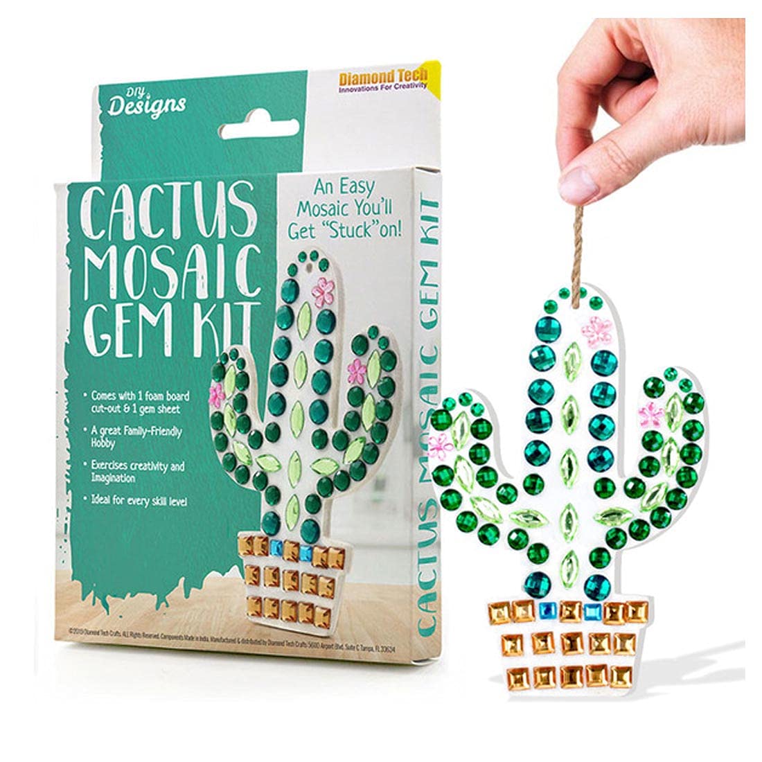 DIY Designs Mosaic Gem Kit - Cactus