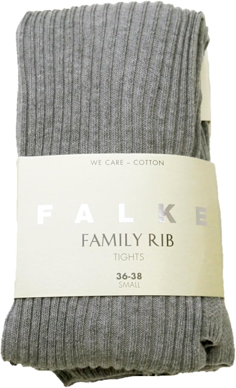 [FALKE] ファルケ FAMILY RIB TIGHTS リブタイツ 48490 LIGTH GREY MEL 3390 （36