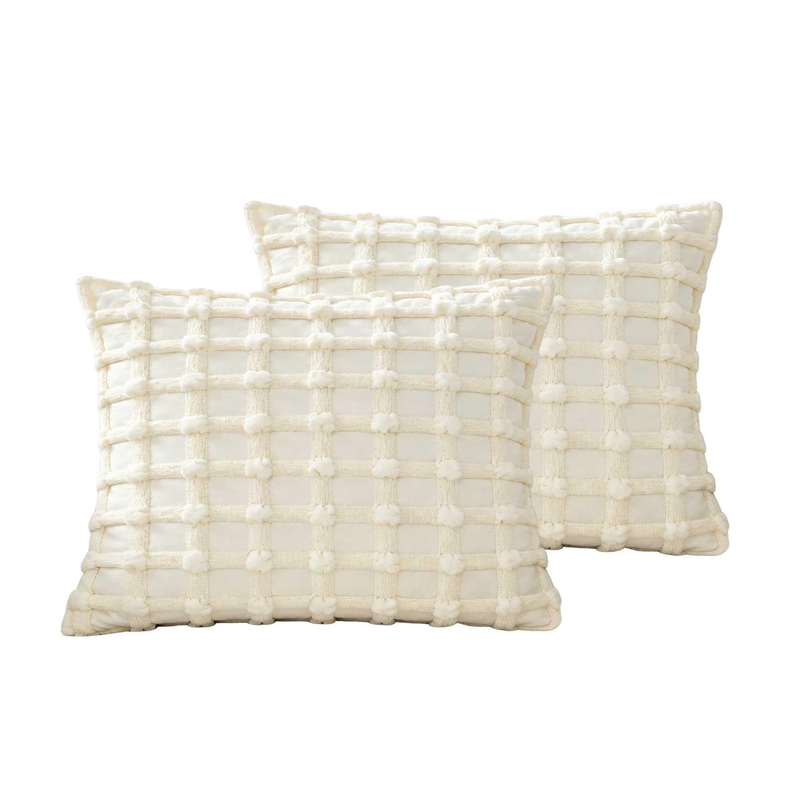 BCCIAPLN 3D Bubble Texture Throw Pillow Covers 18x18inch