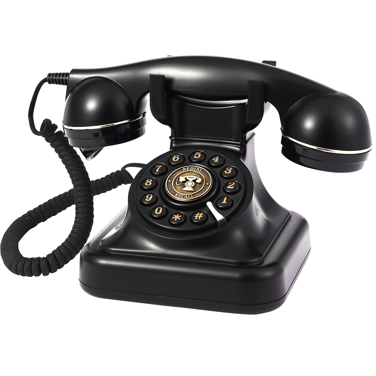 HSCY Audio Guest Book Wedding Phone, Audio Guest Book Record Customized Audio Messages Guest Book Alternatives Classic Retro Phone for Parties