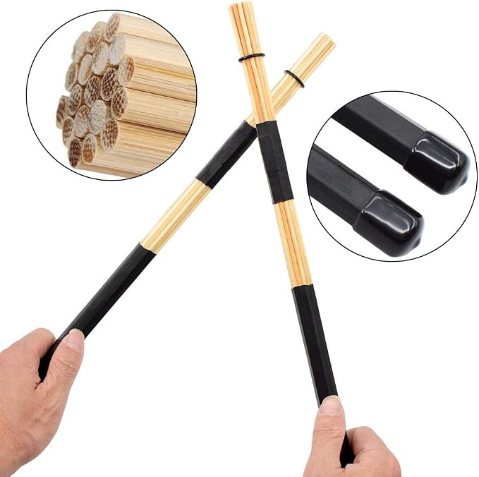 Set de baquetas de madera Maple con cepillos retráctiles miniatura 4