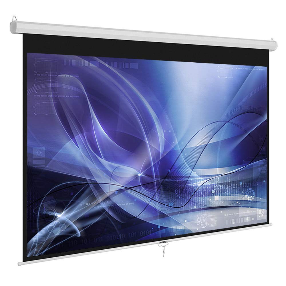 ELCOR lite Series Manual AutoLock Projector Screen, 120 Inches