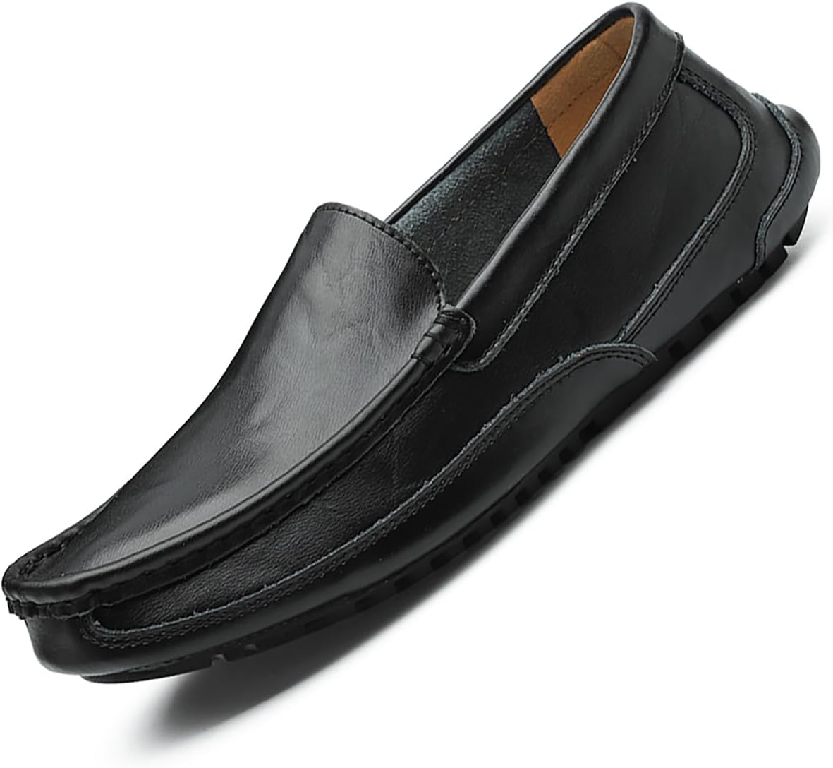 casual black loafers for men