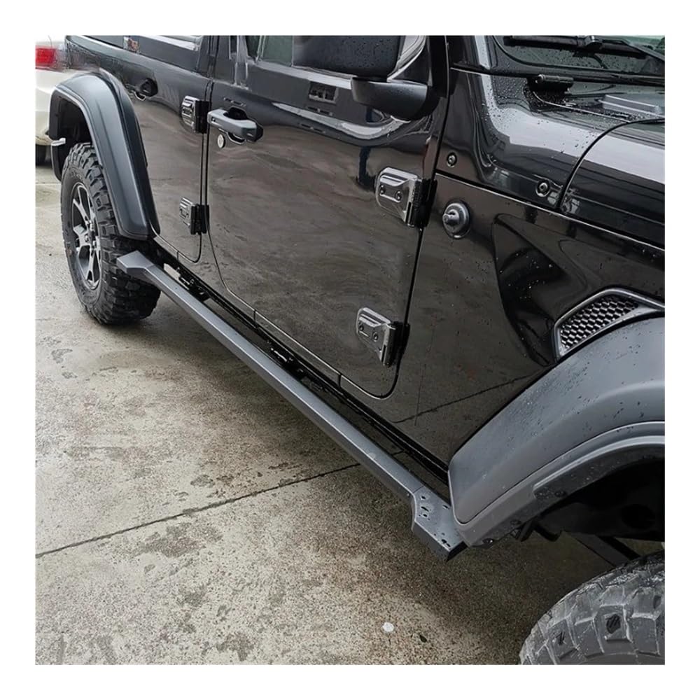 Escalones laterales retráctiles eléctricos premium compatibles con Jeep Wrangler JL 2018-2023 de 4 puertas | Estribos de despliegue automático con sensores de seguridad | Pasos Eléctricos Retrác