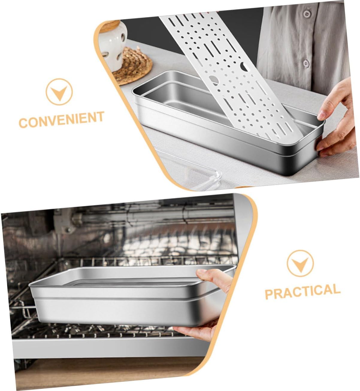 Zerodeko 1Set Detachable Stainless Steel Chopsticks Holder with Drainage Design Ample Space Cutlery Organizer for Kitchen Countertop Elegant Storage for Utensils and Silverware