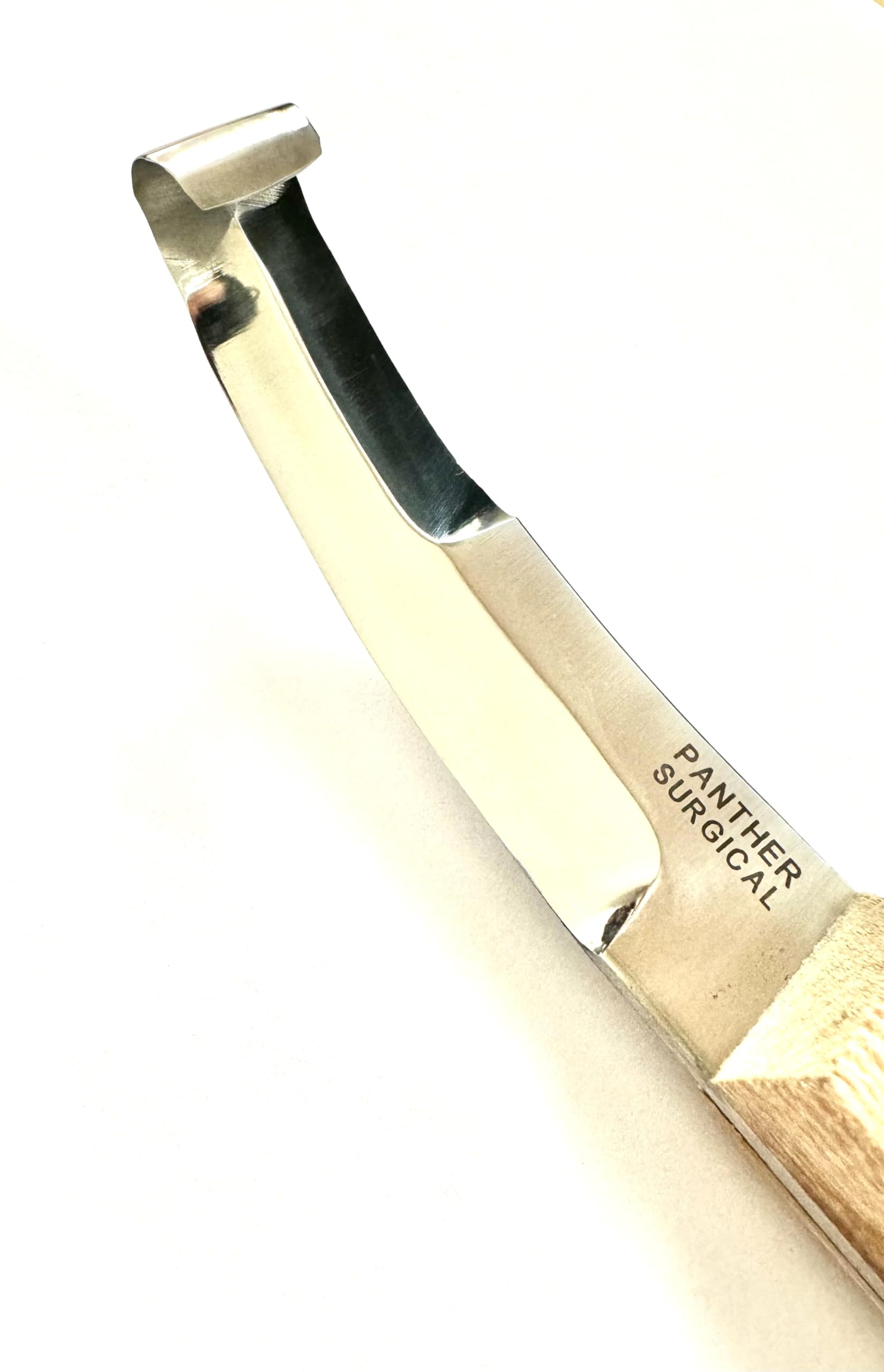 Wooden Handle Sharp Hoof Knife Straight Stainless Steel 20cm Horse Hoof Cutters - Image 2