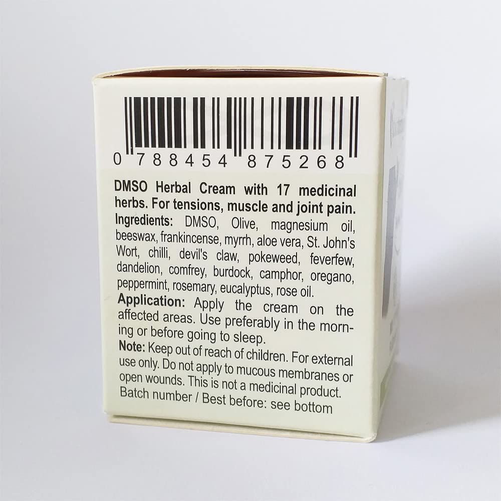 Biotraxx DMSO (dimetylosulfotlenek) krem ziołowy 30 g – bardzo skuteczny krem z wysoką zawartością DMSO i oleju magnezowego oraz 17 ziół leczniczych
