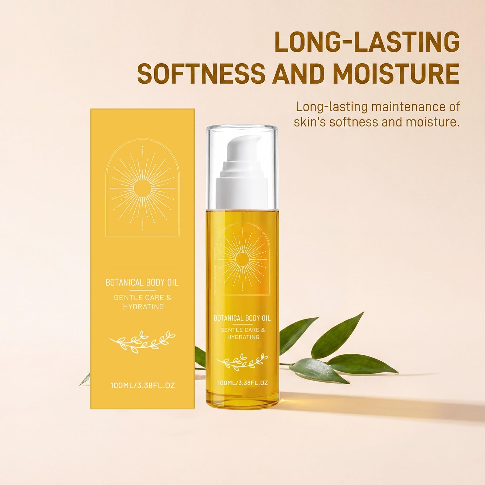 Botanisches Körperöl mit Wakame-Algen, Brasilien-Nuss-Passionsblumen-Samenöle, botanisches Körperöl straffende Massageöle, leichte feuchtigkeitsspendende nicht fettende die tägliche Pflege (8pcs)
