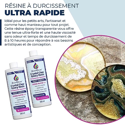 Résine époxy pour bijoux faits main en inclusion d'art - 4