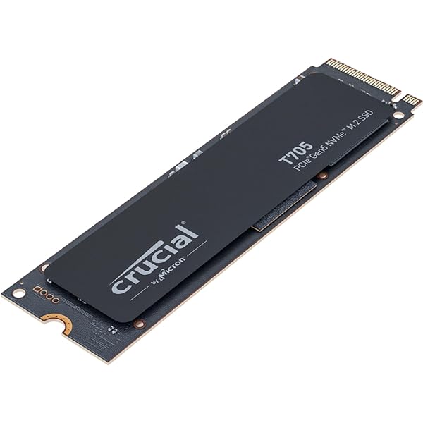 Crucial T705 2TB PCIe Gen5 NVMe M.2 SSD - Up to 14,500 MB/s - Game Ready - Internal Solid State Drive (PC) - +1mo Adobe CC - CT2000T705SSD3