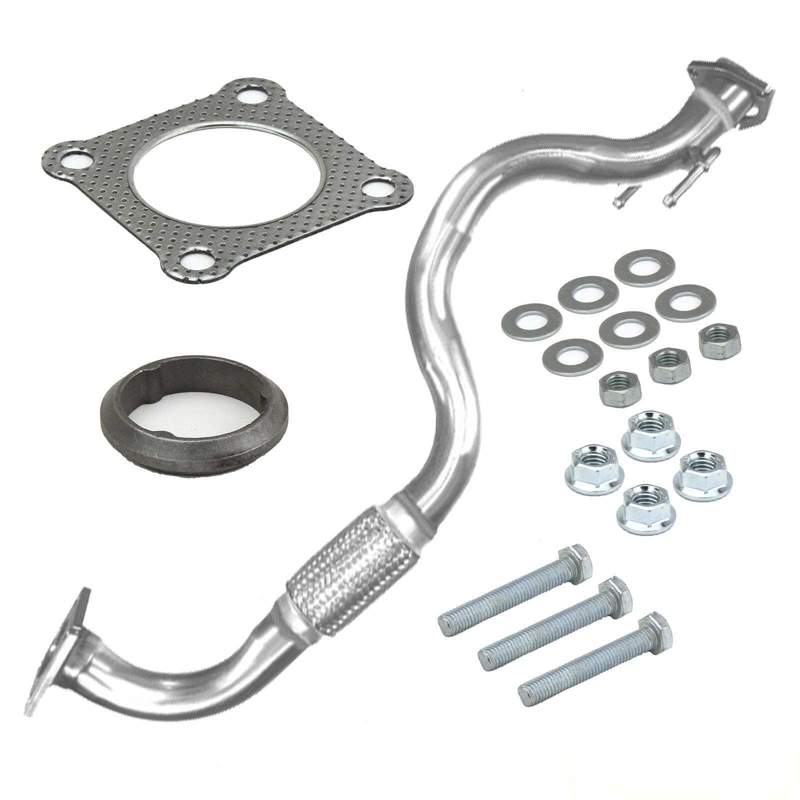 BandelOne enthält Abgasrohr Hosenrohr Flexrohr für Golf 4 Bora Toledo 2 Leon 1.6 16V 77KW