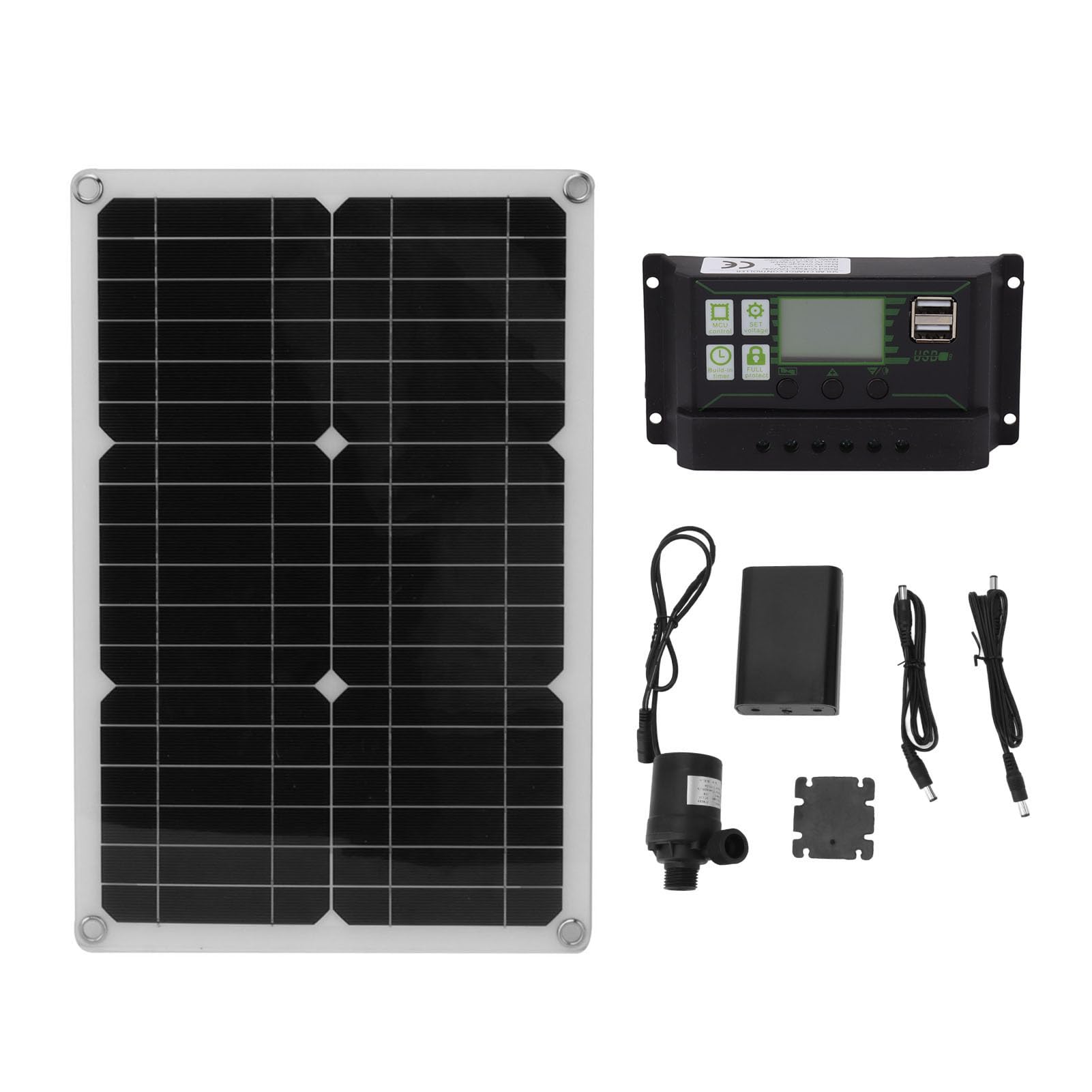 Pompe à eau solaire 20W Pilipane en kit monocristallin 18V pour grand débit d'étang