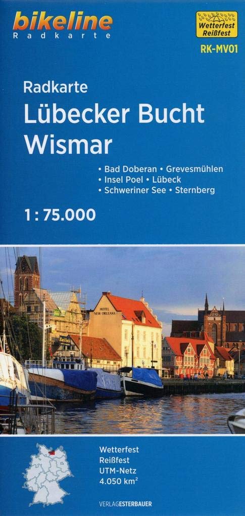 Lübecker Bucht - Wismar cycle map (MV01)