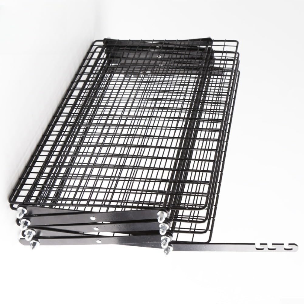 Grille de refroidissement pliable à 2/3/4 niveaux pour la cuisson, grille de refroidissement pliable empilable pour biscuits, gâteaux, muffins, grille de refroidissement réglable avec design peu