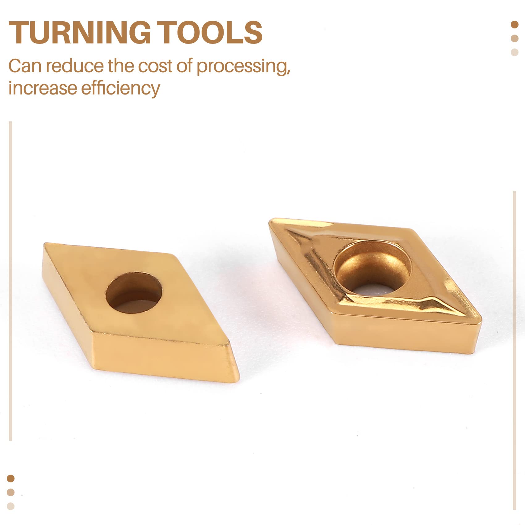 Set Portautensili Per Tornio - 4 Pezzi Con Inserti In Metallo Duro - Foto 9