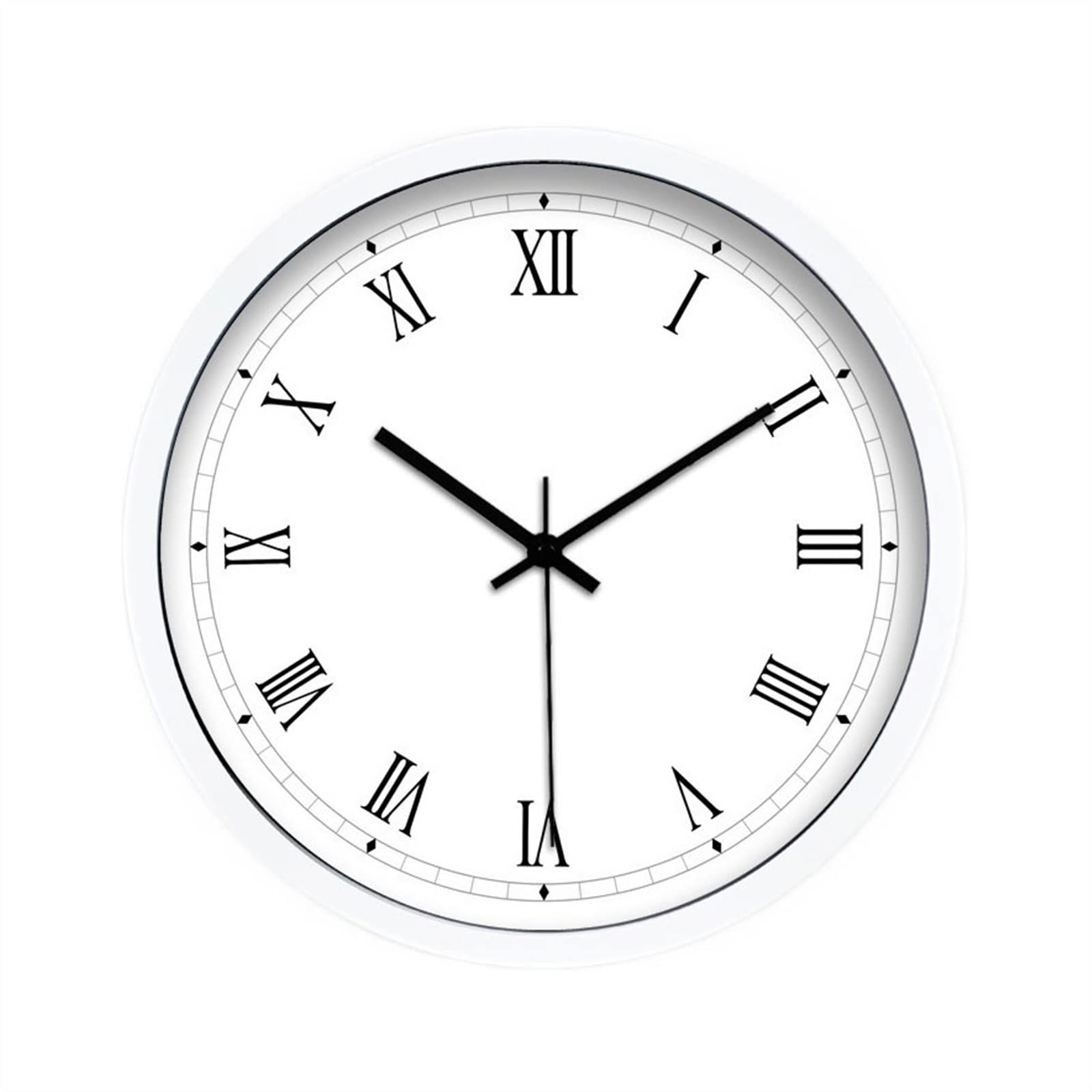 Horloge murale haut de gamme chiffres romains et mécanisme quartz