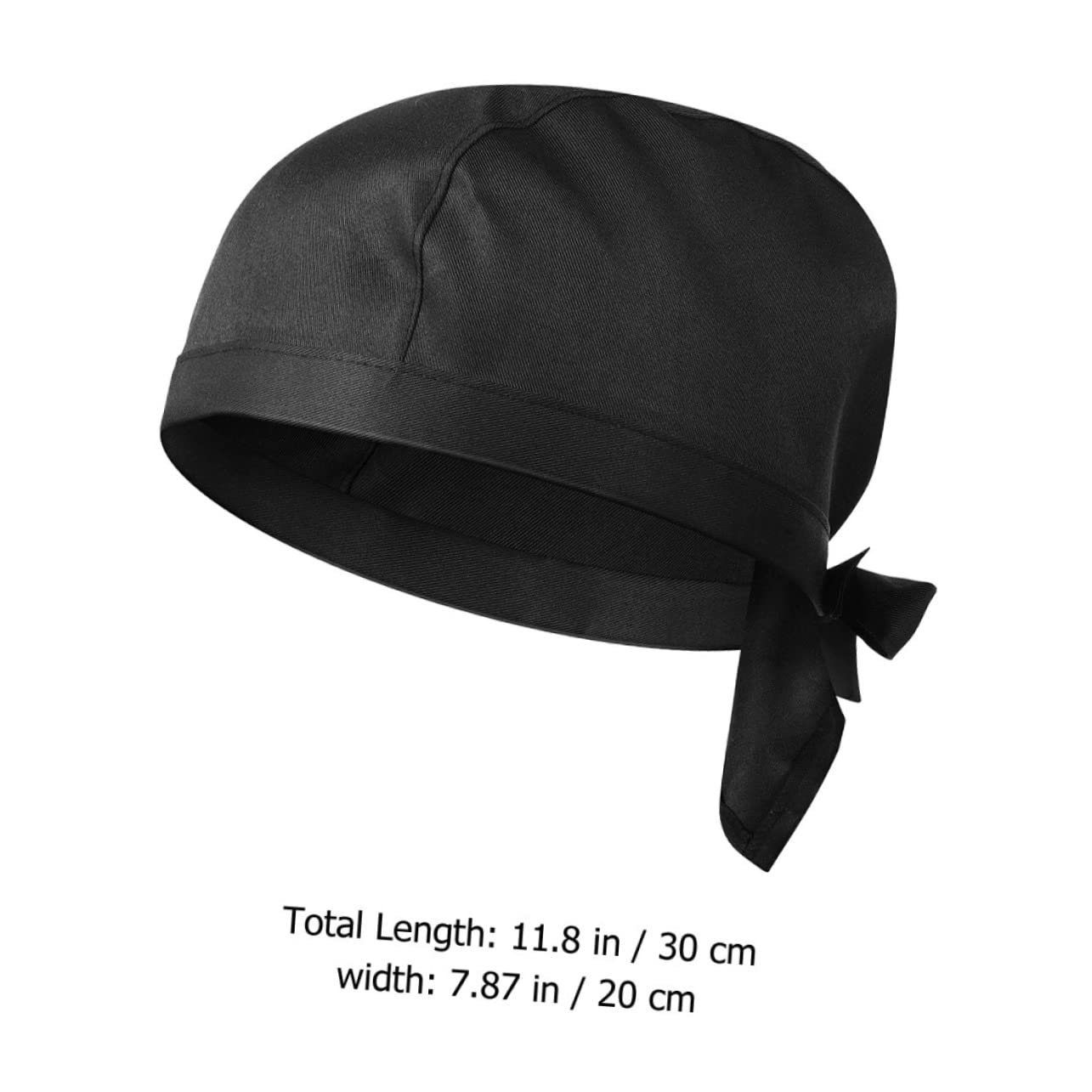 VALICLUD 2Pcs Black Chef Hats Uniform Caps for Catering and Cooking Durable and Comfortable Turbans for Chefs Cooks and Bakers for Daily Wear and Professional Use