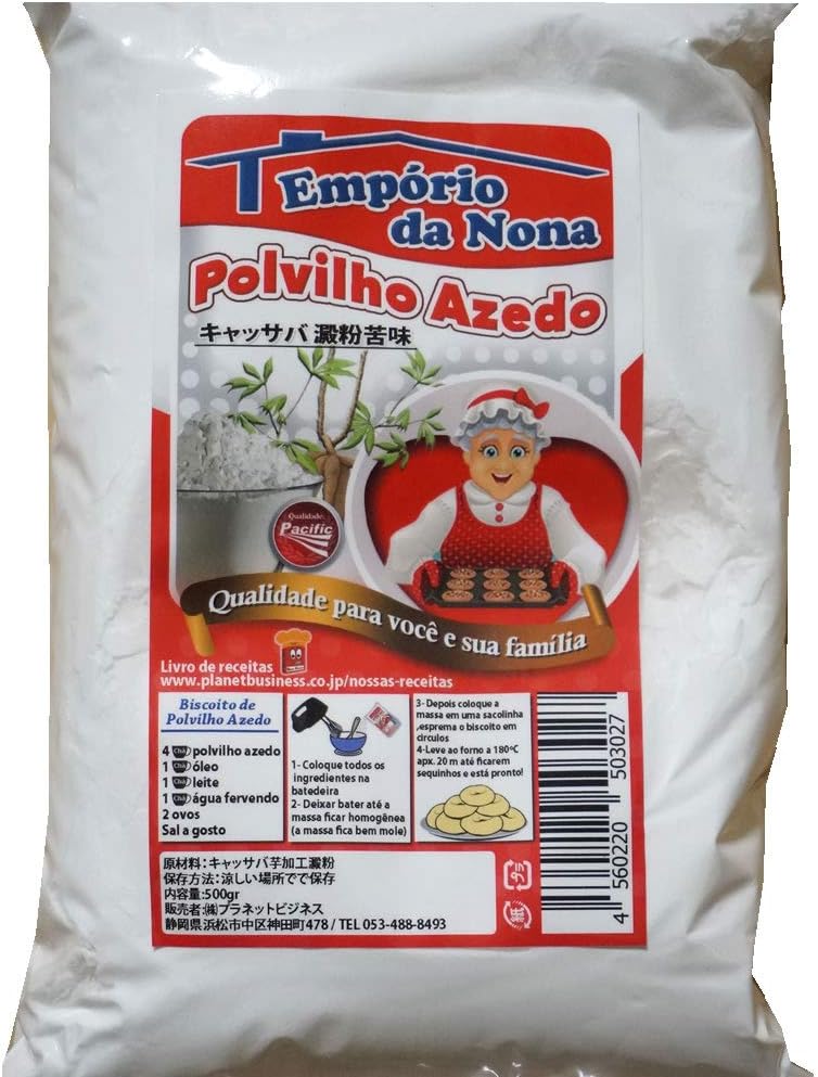 Cassava flour Poruviryo Azedo / AZEDO / 500g / fermentation type / tapioca flour