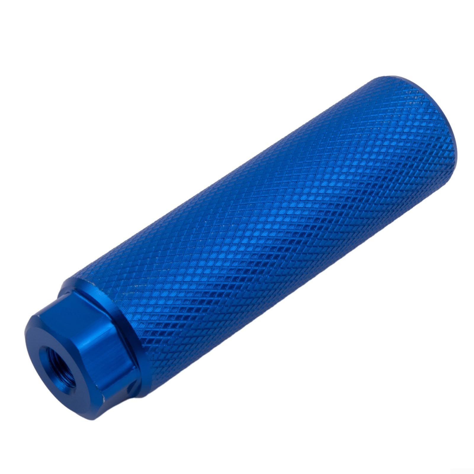 Pioli per bici MTB in lega di alluminio antiscivolo poggiapiedi per assi anteriore posteriore cilindro pedale acrobazie 100 x 28 mm 3/8 pollici pioli bici (blu)