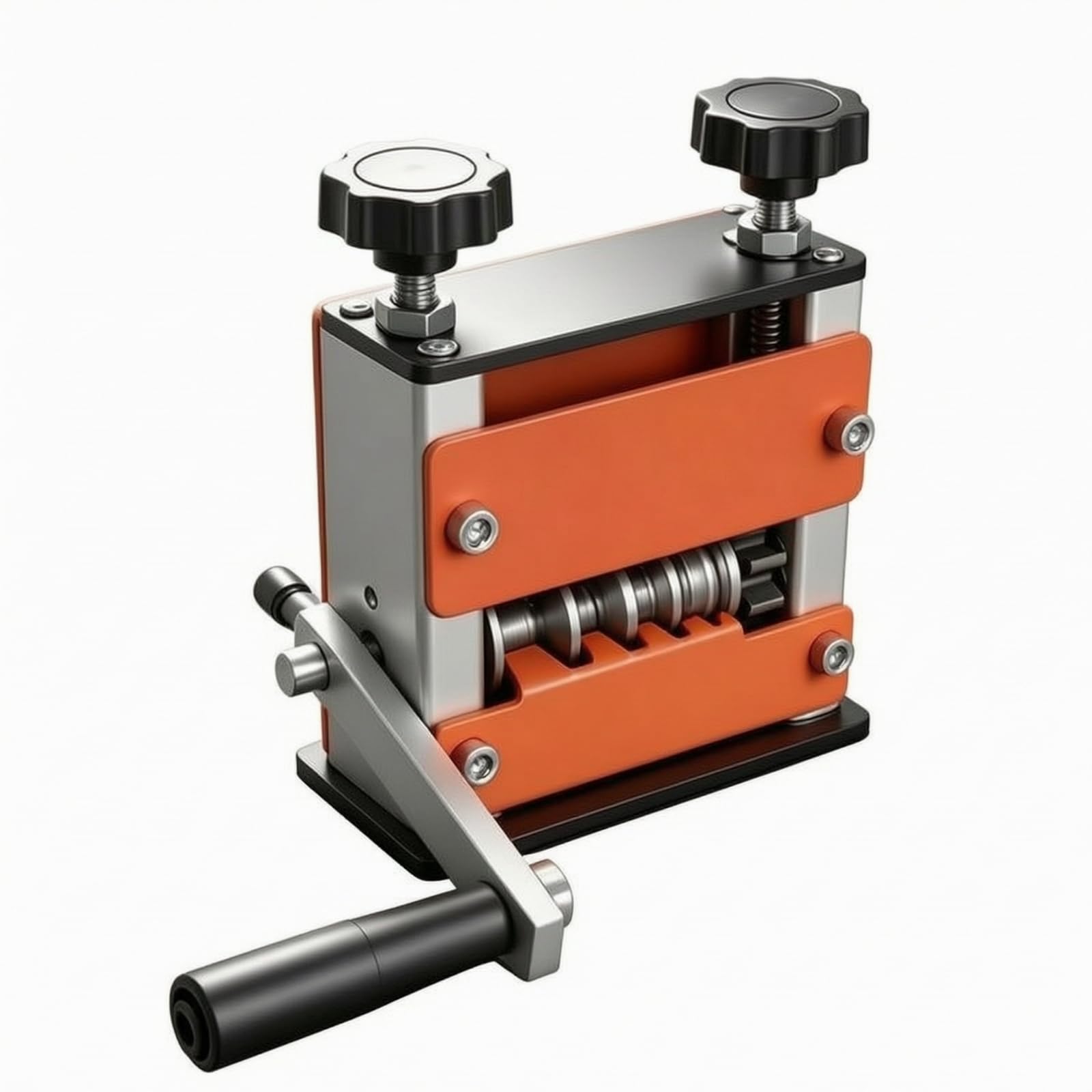 Baoblaze Máquina Cortacables Semiautomática Orificios Máquina Pelar Cables con Manija Laral Multiusos para Electricistas, Naranja