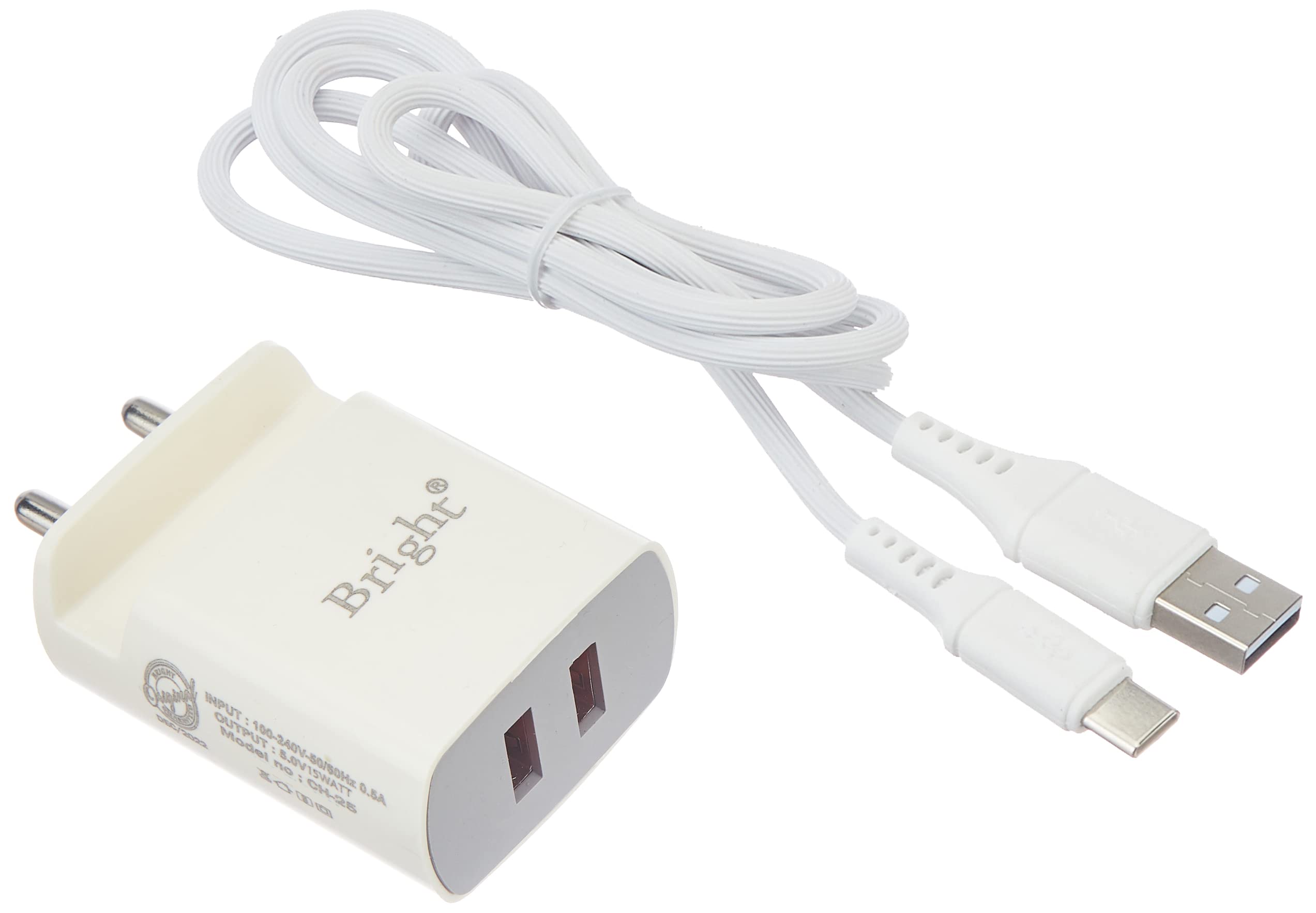 by Bright, High Speed Charging Adapter 034 CH-C03 with Type C Cable