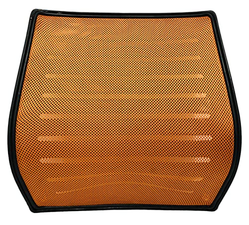 Image of GOYALSON Office Chair Visitor revolving Chair Spare Parts Accessories Net Back with nut Bolts and Key fit to Every Chair (Orange)