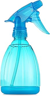 DilaBee Blue Spray Bottle (1-Pack 12 Oz) - Adjustable Nozzle Water Spray Bottle for Hair, Plants, Cleaning Solutions, BBQ. Plant Sprayer, Hair Mister, Squirt Bottles for Liquids - Food-Safe BPA-Free
