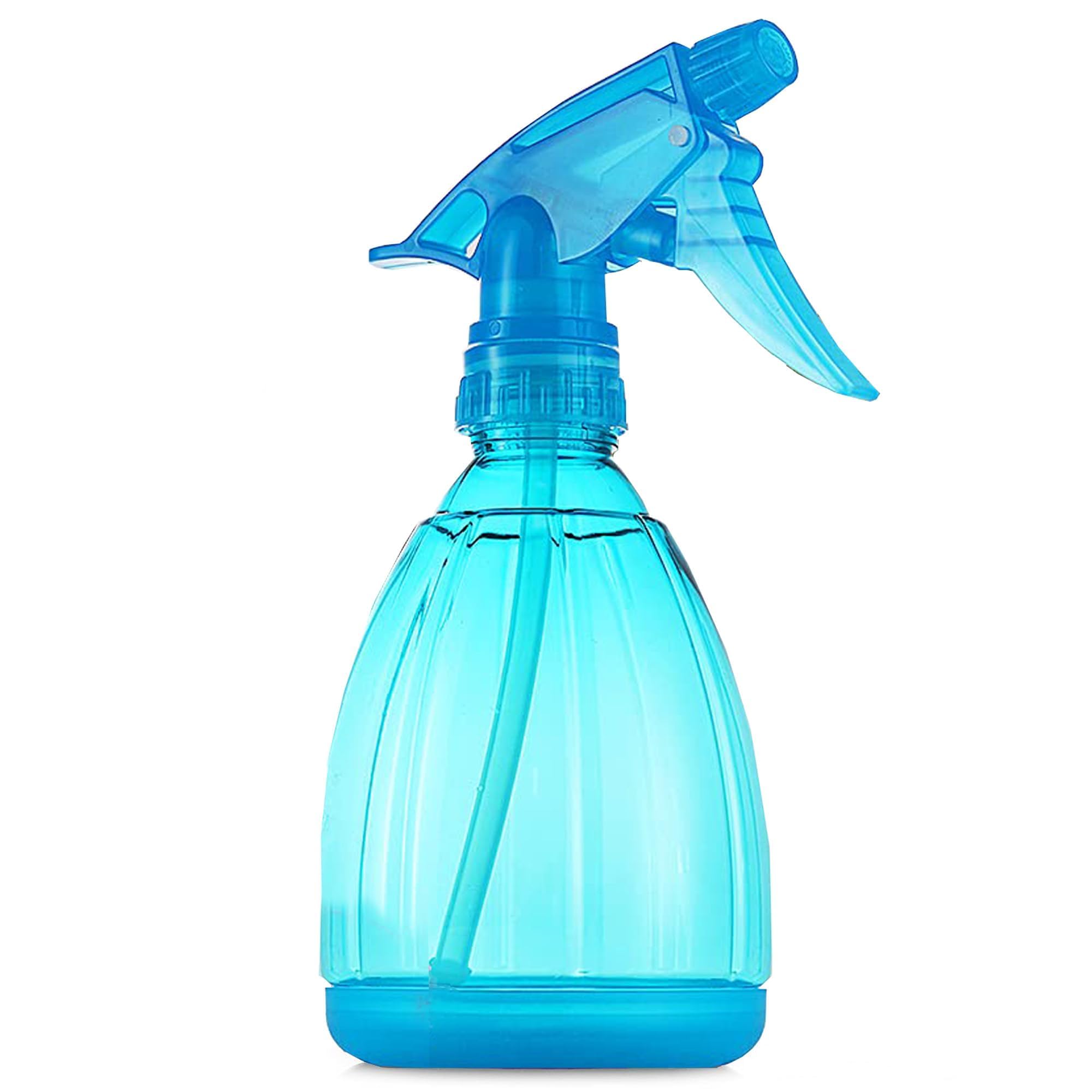 DilaBee Spray Bottles (12 Oz) Water Spray Bottle for Hair, Plants, Cleaning Solutions, Cooking, BBQ, Squirt Bottle for Cats - Empty Spray Bottles - BPA-Free - Multicolor (1-Pack, Blue)