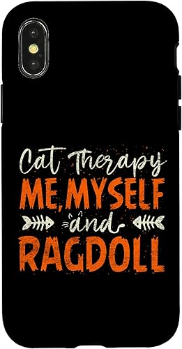 Funda para iPhone XXS Me, Yo y Ragdoll Thérapie Par Les Chats